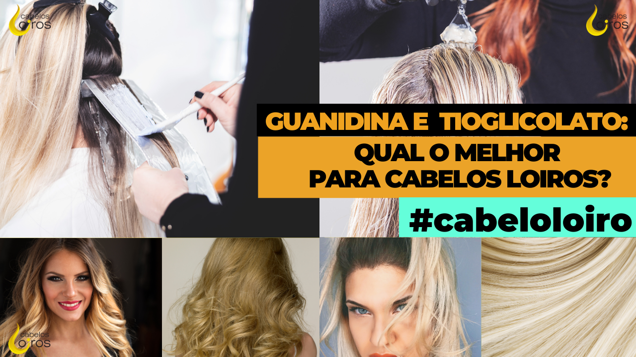 Cabelos loiros podem usar guanidina e tioglicolato?
