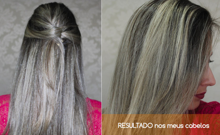 Meu cabelo com a máscara matizadora