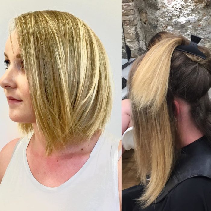 Cabelo loiro dourado
