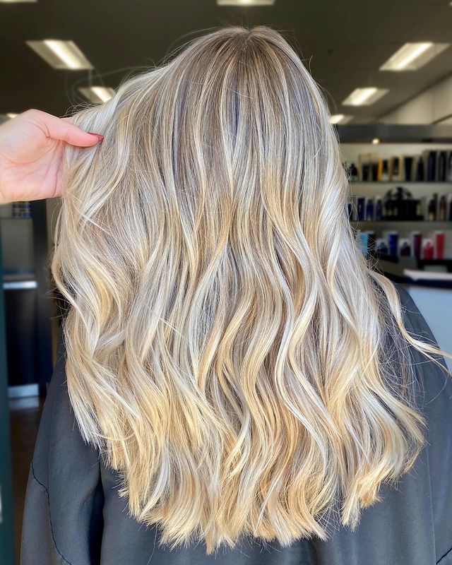 Cabelo loiro com luzes